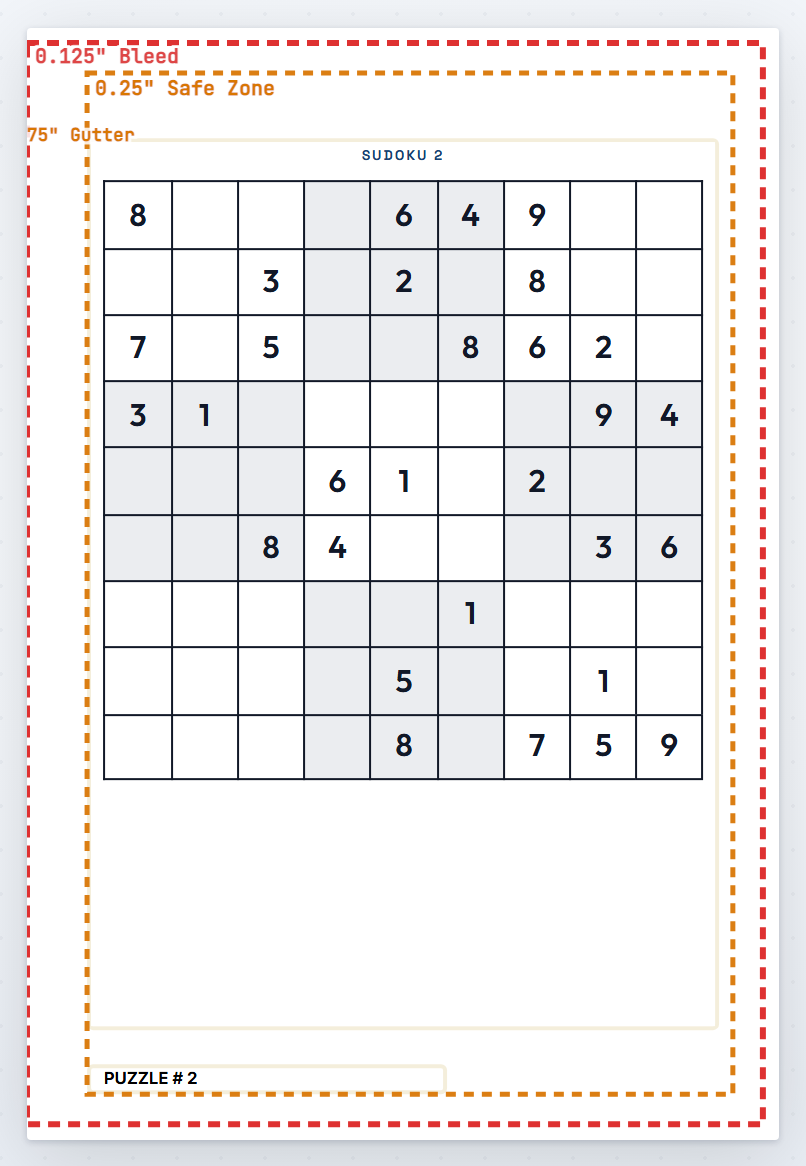A generated Standard Sudoku puzzle